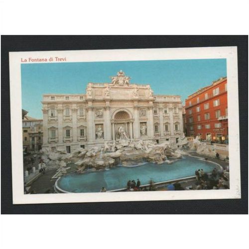 La Fontana di Trevi, Trevi fountain Roma Italian postcard