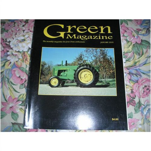 Vintage Green Magazine. John Deere. January 2002 Farm Tractors. zorfd2