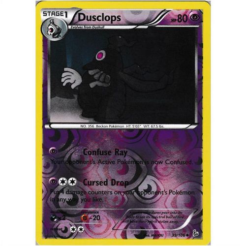 Pokemon XY Flashfire - #39/106 - Dusclops Rev Holo