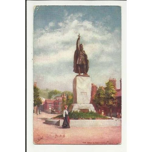 7232 Hampshire WINCHESTER King Alfred Statue Tuck Oilette Postcard