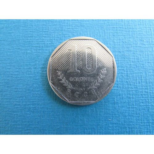 1985 COSTA RICA TEN COLONES FREE POST. E