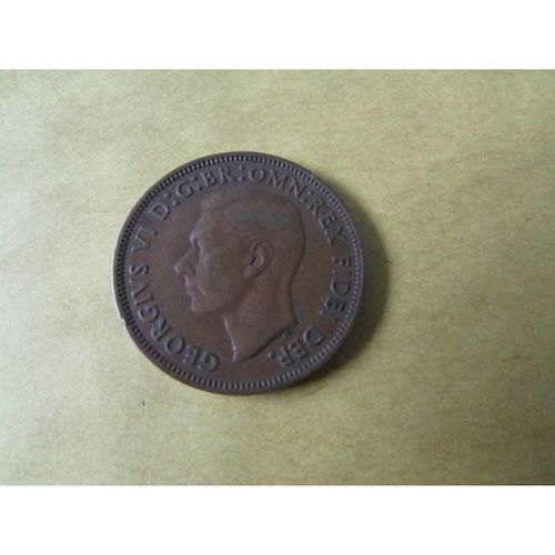1949 GEORGE VI HALFPENNY FREE POST. T