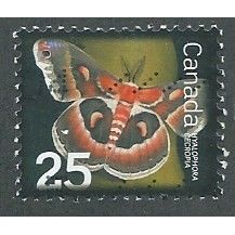 CAN 2007 25c ' INSECTS - CECROPIA MOTH' FINE USED (EBID44-218)