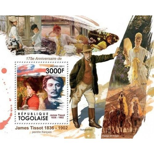TOGO 2011 SHEET MNH JAMES TISSOT ART PAINTINGS ARTE PINTURAS PEINTURES 5A