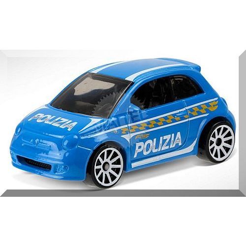 Hot Wheels - Fiat 500: HW City 2015 - HW Rescue #50/250 *Blue Edition / Loose*