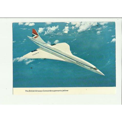 Aviation BRITISH AIRWAYS Concorde G-BBDG Postcard