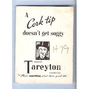 Tobacco Card ~ Company: American Tobacco Company Brand: Herbert Tareyton C~79
