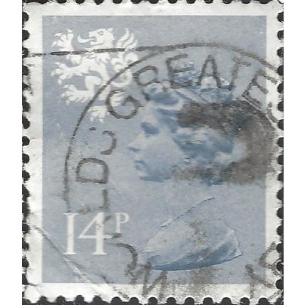 SCOTLAND, Queen Elizabeth II, Machin, light grey blue 1974, 14p, #2