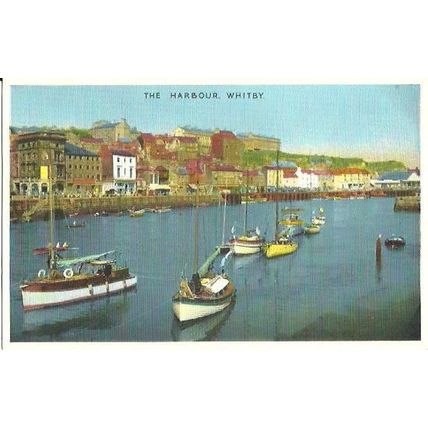 Yorkshire WHITBY Harbouir Postcard (Dennis )