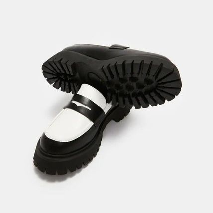 KOI VEGAN BIRCH MONOCHROME LOAFERS - BLACK/WHITE SIZE 6