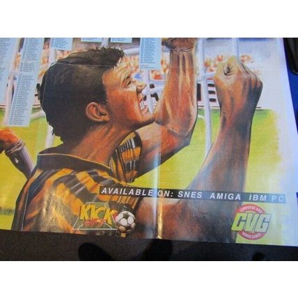 Kevin Keegans Player Manager Premier League Fixtures List 1993/94 Poster 59x84cm