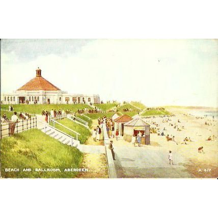ABERDEEN Beach & Ballroom "Art Colour" Postcard (Valentine A.417)