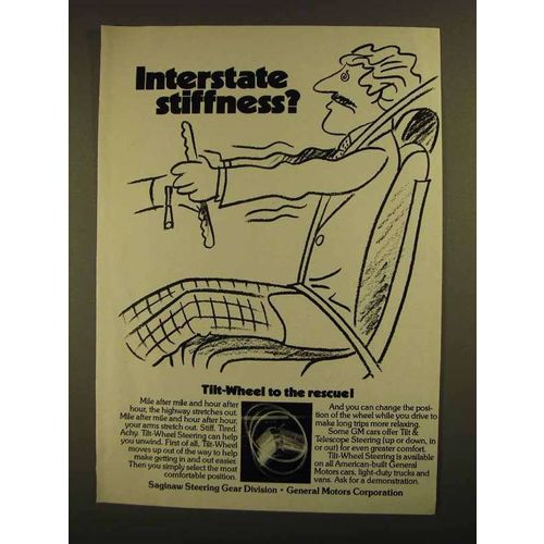 1979 GM Saginaw Tilt-Wheel Steering Ad - Stiffness?