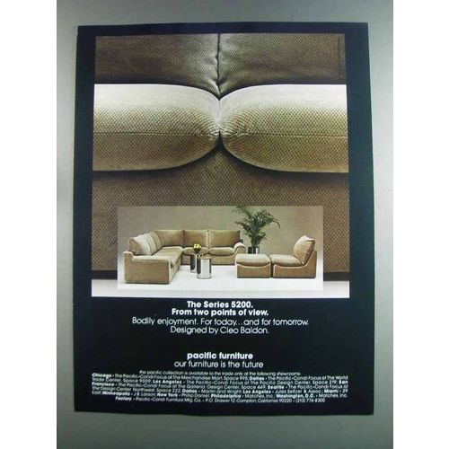 1982 Pacific Furniture Series 5200 Furniture Ad