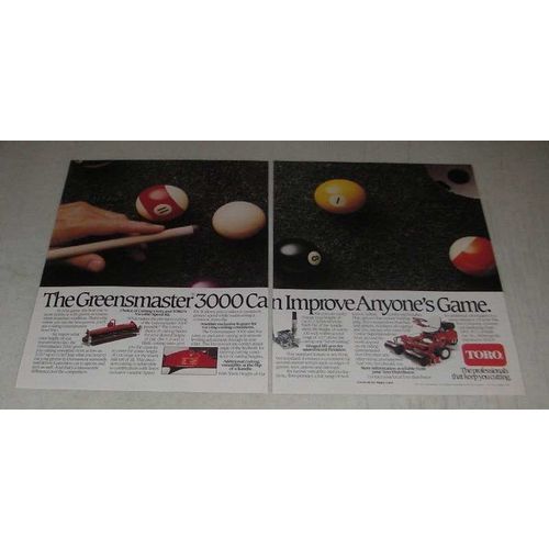 1987 Toro Greensmaster 3000 mower Ad - Can Improve Anyone's Game
