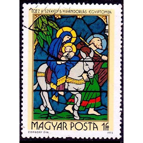 Hungary 1972 Stained Glass 1ft Used Stamp
