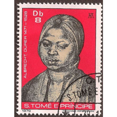 SAO TOME ET PRINCIPE, FINE ART, Albrecht Durer, 1979 red, Db8