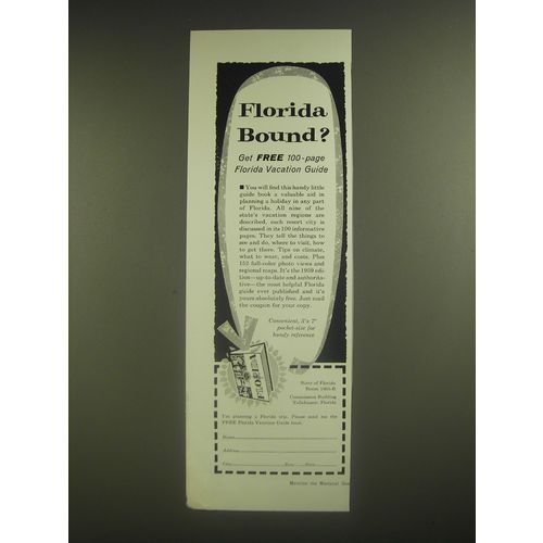 1958 Florida Tourism Ad - Florida bound?