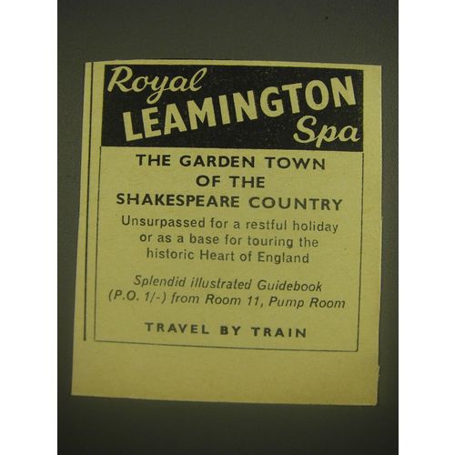 1962 Royal Leamington Spa Ad - The Garden town of the Shakespeare Country