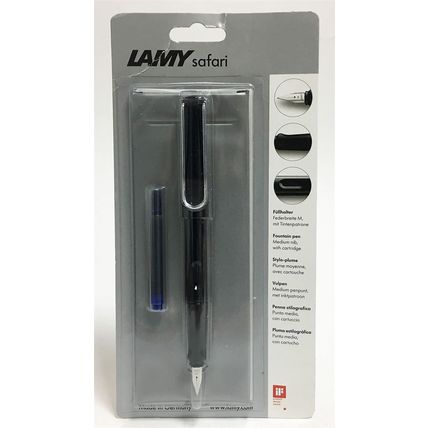 Lamy Safari Fountain Pen, Black, Medium Nib [New&Sealed]