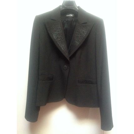Miss Tic Black Smart Women's Jacket EU 40 New