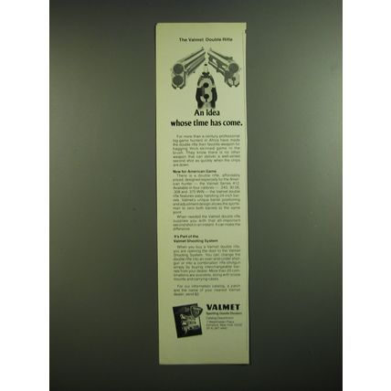 1981 Valmet Series 412 Double Rifle Ad - An idea whose time has come
