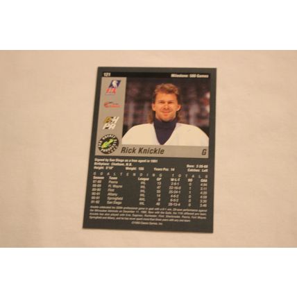 Rick Knickie 1993 Classic Pro Hockey Prospects NO. 121