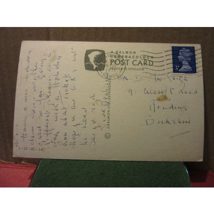 NEW FOREST PONIES, used vintage postcard by Salmon 1971 postmark =