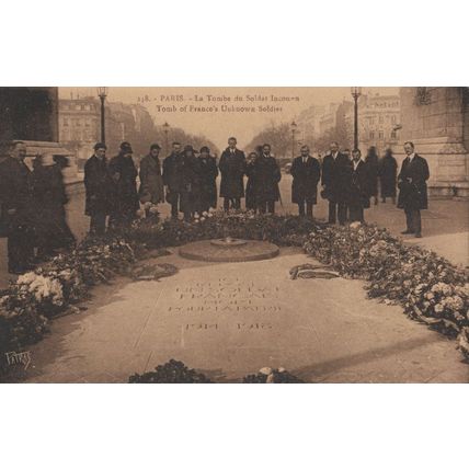 Paris Tomb Of The France's Unknown Soldier Military Old Postcard