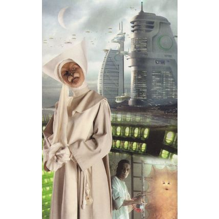 Dr Who New Earth Cassandra Paper Thin Enemy TV Show Postcard