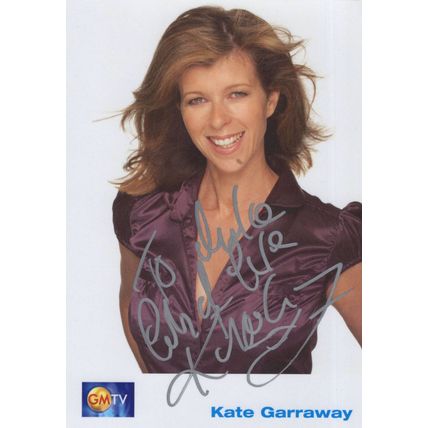 Kate Garraway GMTV Morning TV Presenter Hand Signed Photo