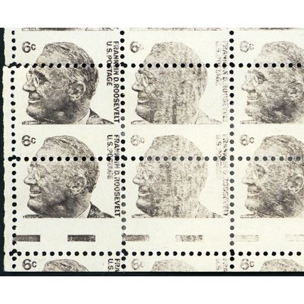 1284, Misperfed & Dry Print Error Complete Sheet of 100 Stamps - Stuart Katz