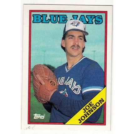 1988 Topps baseball card 347 Joe Johnson