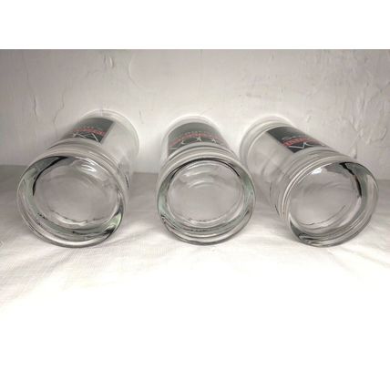 (3) Seagram's Imported Vodka Beer Glasses/Tumblers - Logo on Glass - Fast Ship!