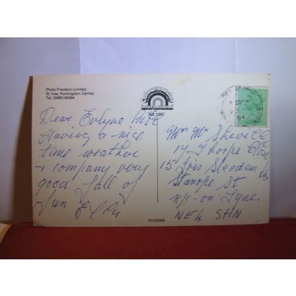 multiview, SEAHOUSES, NORTHUMBERLAND used postcard 1984 pm =
