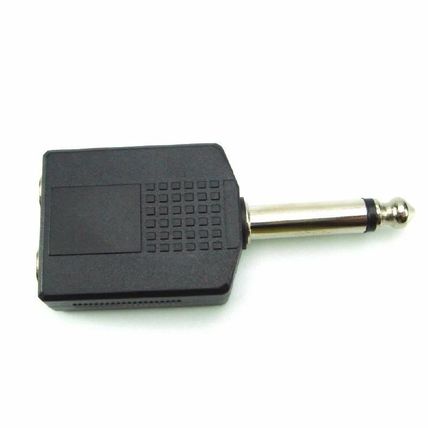 6.35mm (1/4") Stereo Audio Jack Plug Adapter Single Male to Female 6.35mm (1/4")
