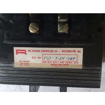 NEW ROWAN ISD-7-24-CAT CIRCUIT PROTECTOR 3PO,ROWAN 15D-7-24-CAT CONTRACTER,TE