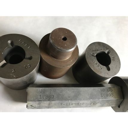 lot THE PIPE MACHINERY GO NO GO PLUG GAGE 1.890 1.891 1.891 ,AC