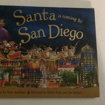 NEW Santa is Coming to San Diego Hardcover Book