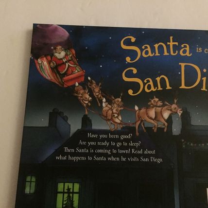 NEW Santa is Coming to San Diego Hardcover Book