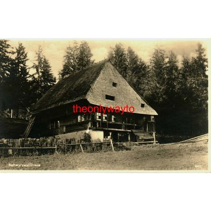 Schwartzwaldhaus, Germany, RP Emil Hartmann Postcard