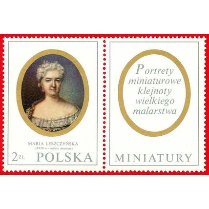 Poland. 1970. Michel # 2019. Miniatures. Maria Leszczynska. anon. French painter