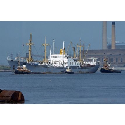 SQ0762 - Black Star Line Cargo Ship - Otchi River , built 1961 - photograph 6x4