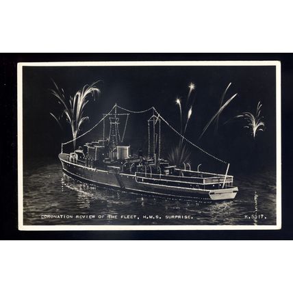 na0112 - Royal Navy Warship - HMS Surprise - postcard