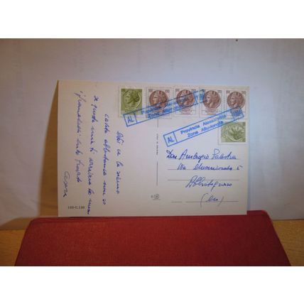 CHRIST PANTOCRATOR, ITALY .. used postcard dated 1994 =