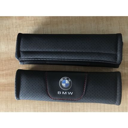 2Pcs Black High Quality Car Seat Belt Shoulder Cushion Cover Pad Fit For BMW Car