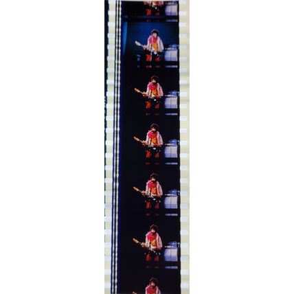Jimi Hendrex. Pk MTP - A007g . 1 STRIP OF 5 - 35MM FILM CELLS. A very rare strip