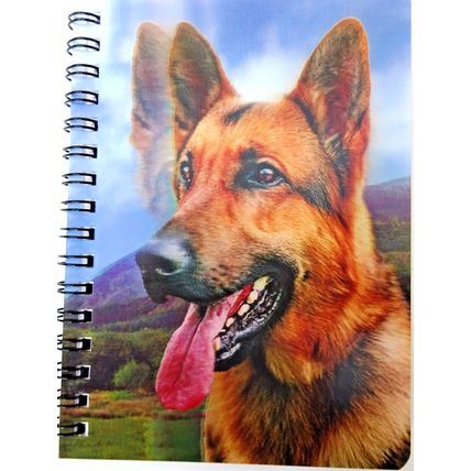 Short Haired German Shepherd 3D Notebook,