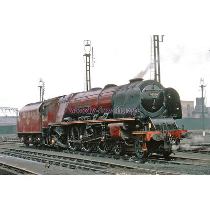 pu3172 - Engine 46256 , Sir William Stanier at Crewe North - print 6x4