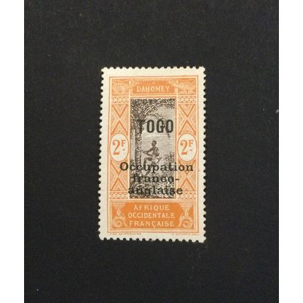 French Togoland (Togo) 1916 mint stamps sg 35 2f chocolate & orange-yellow MH